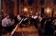 Concerto com a Orquestra de Câmara Escocesa, durante o festival de música de Sintra, na sala de música do Palácio Nacional de Queluz.