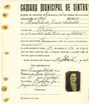 Registo de matricula de carroceiro de 2 ou mais animais em nome de Beatriz de Jesus Adrião, moradora em Bolelas, com o nº de inscrição 1941.
