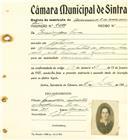 Registo de matricula de carroceiro de 2 ou mais animais em nome de Domingas Eva, moradora na Tojeira, com o nº de inscrição 2096.