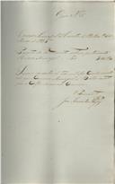Mandados de pagamento referentes ao ano económico de 1843 - 1844, passados pelo Presidente da Câmara Municipal de Belas ao tesoureiro do concelho.