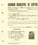 Registo de matricula de cocheiro profissional em nome de Marcelino Rodrigues Nunes, morador no Algueirão, com o nº de inscrição 608.