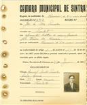 Registo de matricula de carroceiro 2 ou mais animais em nome de João da Silva Parcelas, morador em Pero Leite, com o nº de inscrição 1803.