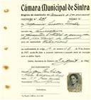 Registo de matricula de carroceiro de 2 ou mais animais em nome de Joaquim Serôdio Simões, morador em Almargem, com o nº de inscrição 2117.
