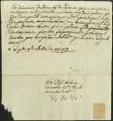 Cópia de carta enviada ao desembargador António Bernardo a propósito de lei de julho de 1773 que estabelece que um terreno adjudicado não possa servir para adjudicação.