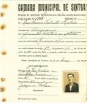 Registo de matricula de carroceiro de 2 ou mais animais em nome de Guilherme Valente Mateus, morador em Almoçageme, com o nº de inscrição 1948.