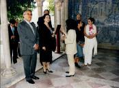 Receção ao Primeiro Ministro de Marrocos e sua comitiva no Palácio Nacional de Sintra, com a presença do Presidente da Câmara Municipal de Sintra, Dr. Fernando Reboredo Seara, durante a sua visita a Sintra.