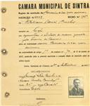 Registo de matricula de carroceiro de 2 ou mais animais em nome de  Vitaliano Adrião Casinhas, morador na Fação, com o nº de inscrição 2007.