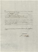 Declaração de dívida passada a Joaquim José do Rego pela falta de pagamento do foro de uma casa.