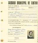 Registo de matricula de carroceiro de 2 ou mais animais em nome de Ilea Cipriano Rosa, moradora em Godigana, com o nº de inscrição 1880.