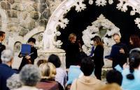 Concerto de Xuan Du / Andrei Ratnikov / Guenrik Elessin, na quinta da Regaleira, durante o Festival de Música de Sintra.