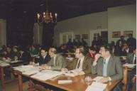 Reunião da Assembleia Municipal na sala da Nau do Palácio Valenças.