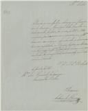 Ofício dirigido ao presidente da Camara Municipal de Belas proveniente de António de Oliveira, Tesoureiro, referente a cobrança das décimas de foros dos anos de 1837 a 1844.