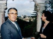 Receção ao Primeiro Ministro de Marrocos e sua comitiva na Quinta da Regaleira, durante a sua visita a Sintra.