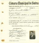 Registo de matricula de carroceiro de 2 ou mais animais em nome de João Duarte Patrão, morador em Faião, com o nº de inscrição 2056.