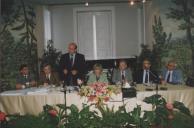 Edite Estrela, presidente da Câmara Municipal de Sintra com o vereador Lino Paulo numa reunião na sala da Nau do Palácio Valenças.