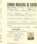Registo de matricula de cocheiro profissional em nome de Agostinho Silvestre Martins, morador em Albogas, Almargem, com o nº de inscrição 641.