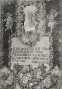 Memorial a Francisco Borges Nogueira de Andrade na capela de Casal de Pianos.