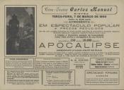Programa do filme "Apocalipse" realizado por G.M. Scotese.