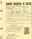 Registo de matricula de cocheiro profissional em nome de Estevam de Oliveira, morador em São Pedro, com o nº de inscrição 935.