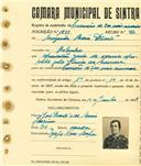 Registo de matricula de carroceiro 2 ou mais animais em nome de Margarida Maria Duarte, moradora em Bolembre, com o nº de inscrição 1833.