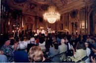 Concerto  com a Orquestra de Câmara Escocesa, durante o festival de música de Sintra, na sala de música do Palácio Nacional de Queluz.