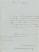Ofício de Jorge Prudêncio da Fonseca Franco, Recebedor da Congrua, ao Administrador do Concelho de Sintra, referente à relação dos conhecimentos da côngrua Paroquia de Cheleiros, relativa ao ano de 1850 a 1851, e uma relação sobre o estado da côngrua do ano de 1853 a 1854.