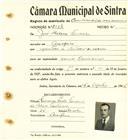 Registo de matricula de carroceiro de 2 ou mais animais em nome de José Heleno Ferreira, morador na Assafora, com o nº de inscrição 2124.