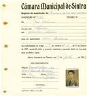 Registo de matricula de carroceiro de 2 ou mais animais em nome de José Antunes, morador no Linhó, com o nº de inscrição 2226.