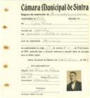 Registo de matricula de carroceiro de 2 ou mais animais em nome de João Lima, morador em Odrinhas, com o nº de inscrição 2150.