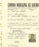 Registo de matricula de cocheiro profissional em nome de José de Freitas, morador na Rinchoa, com o nº de inscrição 661.