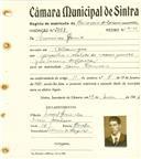 Registo de matricula de carroceiro de 2 ou mais animais em nome de Francisco Garcia, morador em Albarraque, com o nº de inscrição 2081.