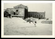 Nevão em Palmela Vista parcial do Castelo 2 de Fevereiro de 1954 
