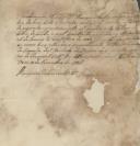 Recibo de pagamento de 1.200 mil réis de uma letra de câmbio feito pelos Marqueses do Louriçal ao Marquês de Marialva.