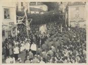 Procissão das festas de Nossa Senhora do Cabo Espichel na praça da República, Vila de Sintra.