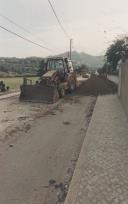 Reparação de uma estrada no concelho de Sintra.