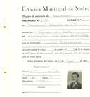 Registo de matricula de carroceiro em nome de Manuel Alvelos de Oliveira, morador na Várzea de Sintra, com o nº de inscrição 1701.