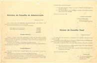Relatório do conselho de administração da Companhia Sintra Atlântico referente ao ano de 1952.