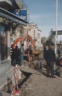 Obras de requalificação da rede de saneamento básico, na Estefânia em Sintra.