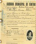 Registo de matricula de cocheiro profissional em nome de Henrique Pereira Paiva, morador na Ribeira da Penha Longa, com o nº de inscrição 901.