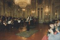 Atuação da Orquestra Metropolitana de Lisboa no Palácio Nacional de Queluz aquando da assinatura do protocolo entre aquela e a Câmara Municipal de Sintra.