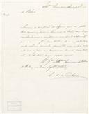 Carta do Conde de Pombeiro à Câmara Municipal de Belas, comunicando não poder comparecer na sessão de Câmara onde se vai tratar de um assunto de seu interesse.