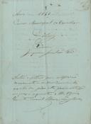 Auto de petição para retificação do varamento ou medição de uma vinha, segundo requerimento do tenente coronel Silvério Nunes Purzo.