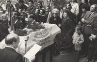 Funeral e homenagem a Ferreira de Castro.