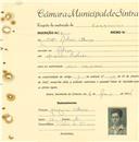 Registo de matricula de carroceiro em nome de João Moledo Cabeças, morador em Meleças, com o nº de inscrição 1866.