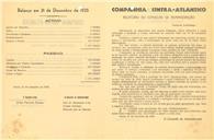 Relatório do conselho de administração da Companhia Sintra Atlântico referente ao ano de 1935.