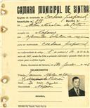 Registo de matricula de cocheiro profissional em nome de Artur Nicolau da Costa, morador em Nafarros, com o nº de inscrição 898.