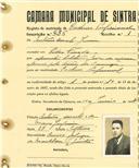 Registo de matricula de cocheiro profissional em nome de António Duarte Júnior, morador na Pedra Furada, com o nº de inscrição 936.