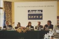 Encontros Internacionais de Sintra, Sedes da Fundação Europeia de Cultura, com a presença de Edite Estrela, presidente da Câmara Municipal de Sintra.