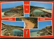 Praia Grande (Estremadura Portugal). Vários aspectos da piscina e vista geral da praia 