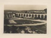 Vista parcial do Bairro de Ponte Pedrinha e Aqueduto das Águas Livres em Queluz.